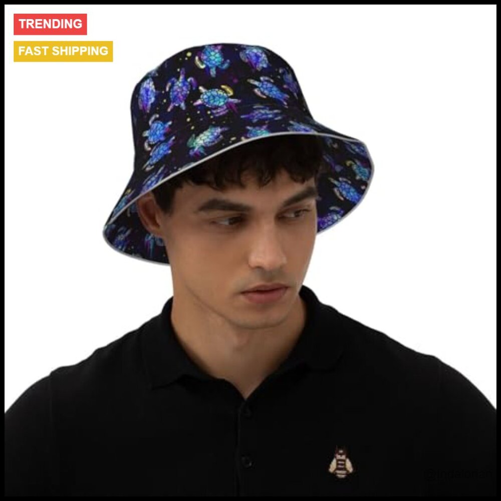 Packable Double-Sided Bucket Hat Foldable Sun Pro… - image 5